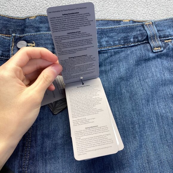 Carhartt Denim 2112 CAT 2 Jeans Size 54x30 Mens Flame  Resistan Relaxed Fit New - Picture 16 of 16